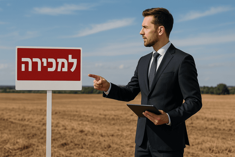 תיווך קרקעות חקלאיות - שדה חקלאי עם פוטנציאל הפשרה באזור המרכז